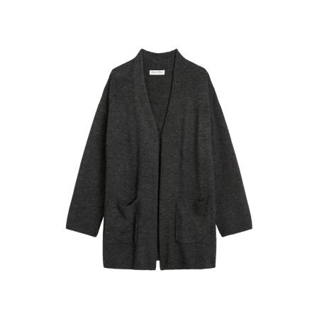 Marc O'Polo Marc OPolo Gebreid vest donkergrijs