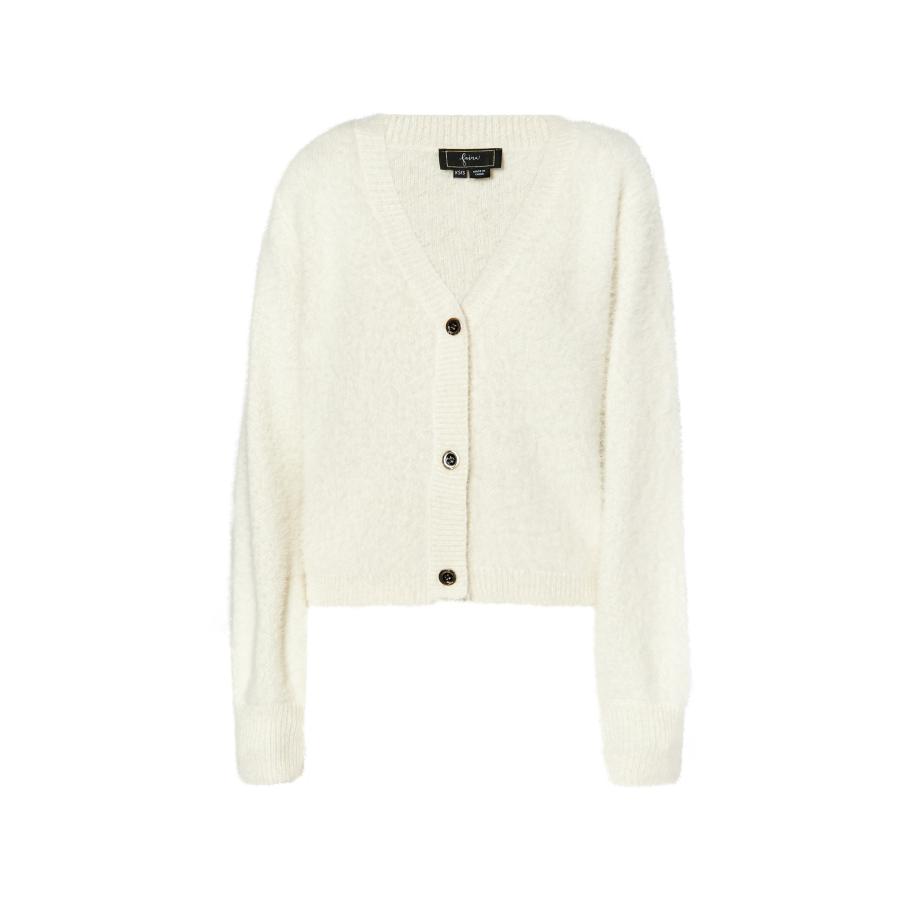 Faina faina Gebreid vest wolwit -