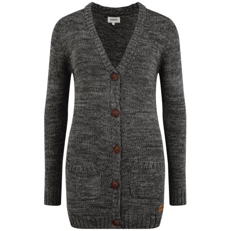 Oxmo Oxmo Gebreid vest Philemona bruin / antraciet