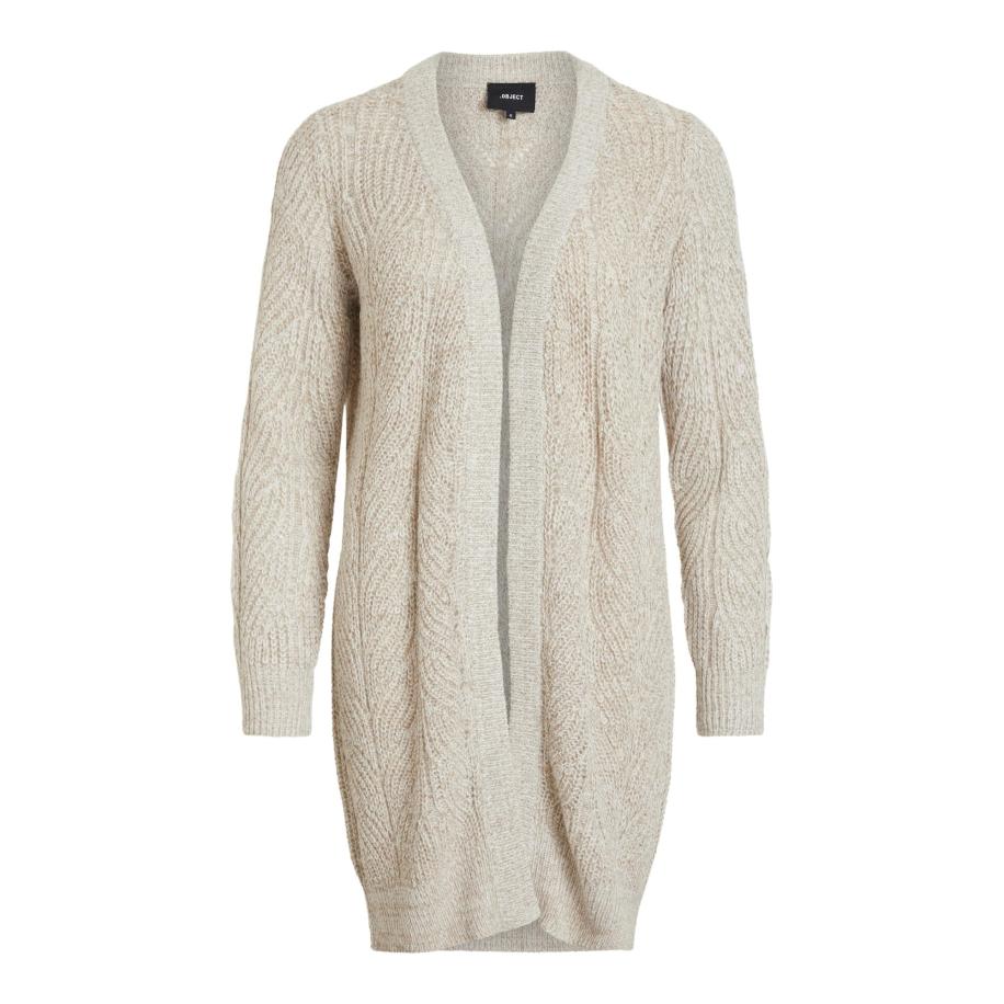 Object OBJECT Gebreid vest Nova Stella taupe -