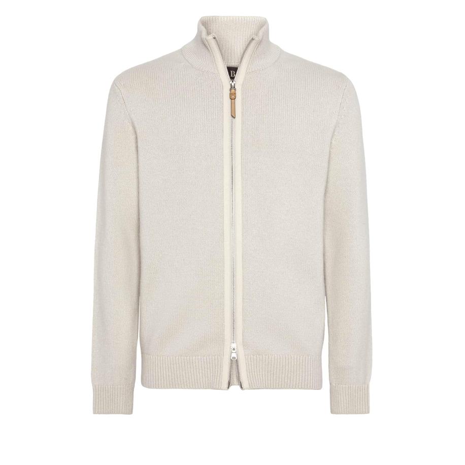 Boggi Milano Boggi Milano Gebreid vest sand -