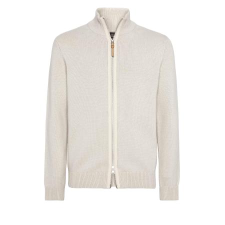 Boggi Milano Boggi Milano Gebreid vest sand