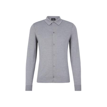 STRELLSON Gebreid vest Marek lichtgrijs