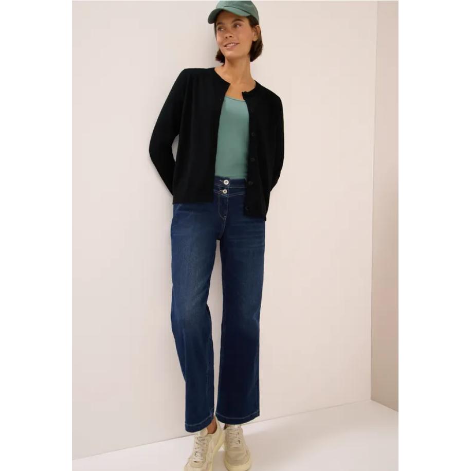 CECIL Vest met knoopsluiting Zwart