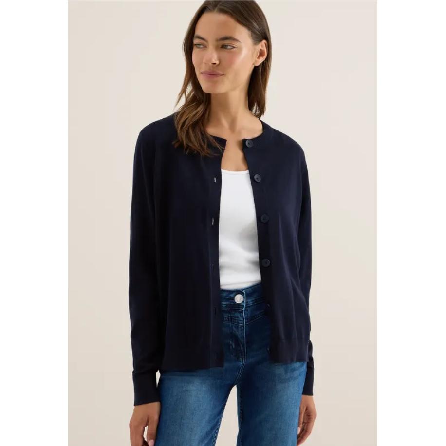 CECIL Vest met knoopsluiting Blauw