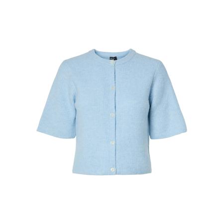 Pieces PIECES Gebreid vest PCSilly lichtblauw