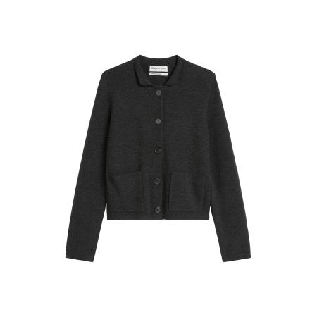 Marc O'Polo Marc OPolo Gebreid vest donkergrijs