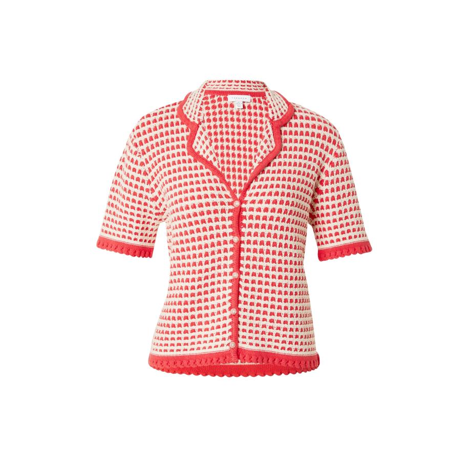 Topshop TOPSHOP Gebreid vest rood / wit -