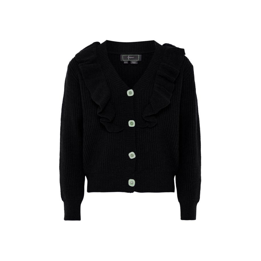 caspio caspio Gebreid vest zwart -