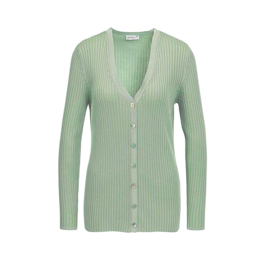 Goldner Goldner Gebreid vest mintgroen -