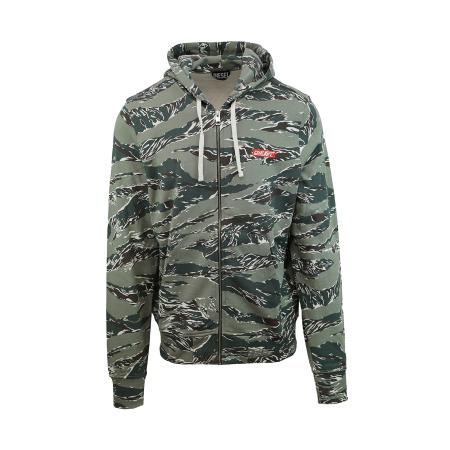 Diesel DIESEL Sweatvest kaki / donkergroen / zwart / wit