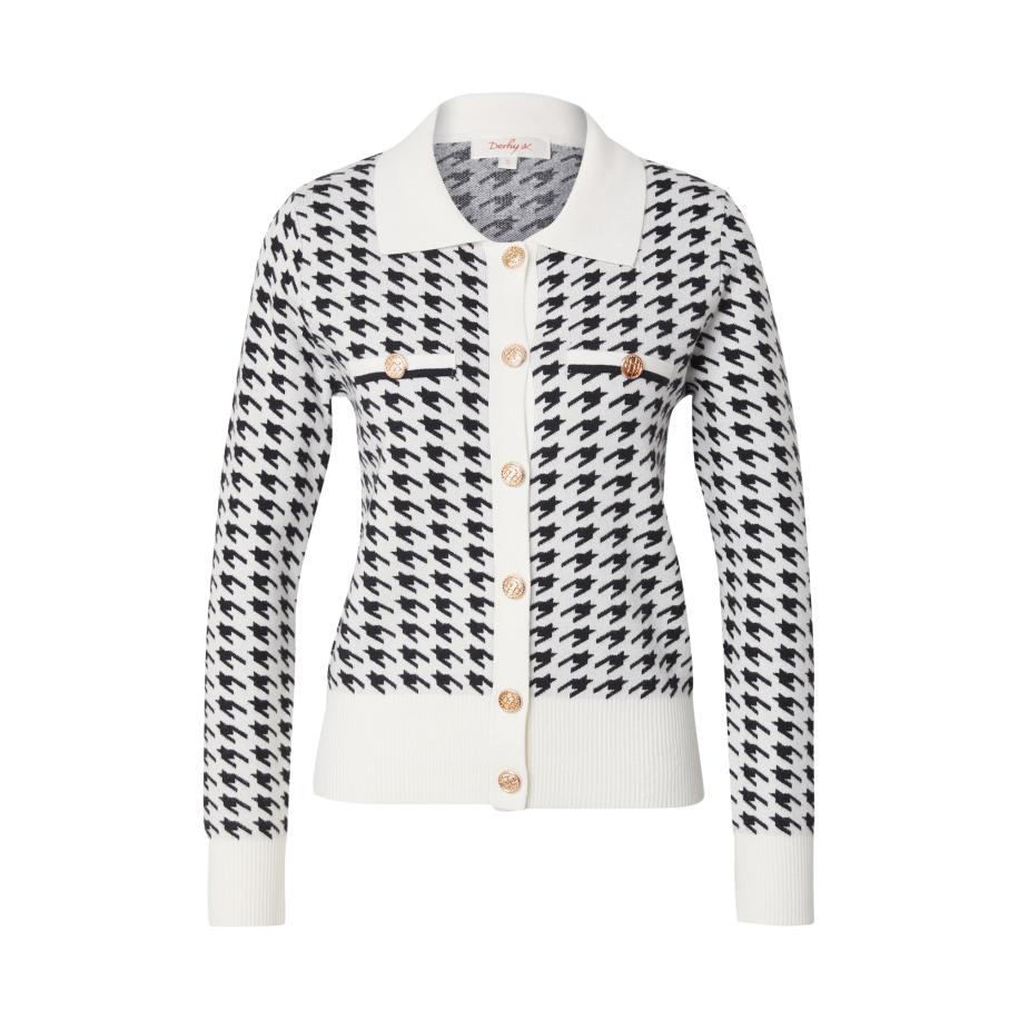 Derhy Derhy Gebreid vest BARBERINE zwart / wit -