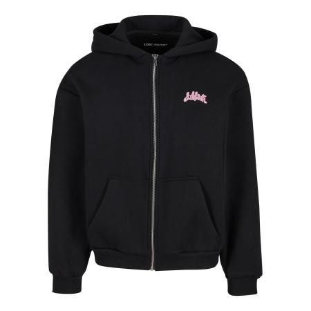 Lost Youth Sweatvest Responsibly Irresponsible rosa / zwart