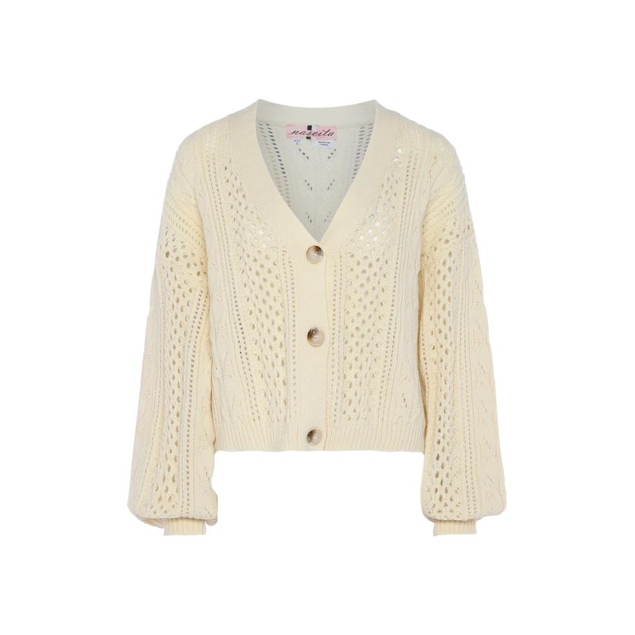 nascita nascita Gebreid vest wolwit -