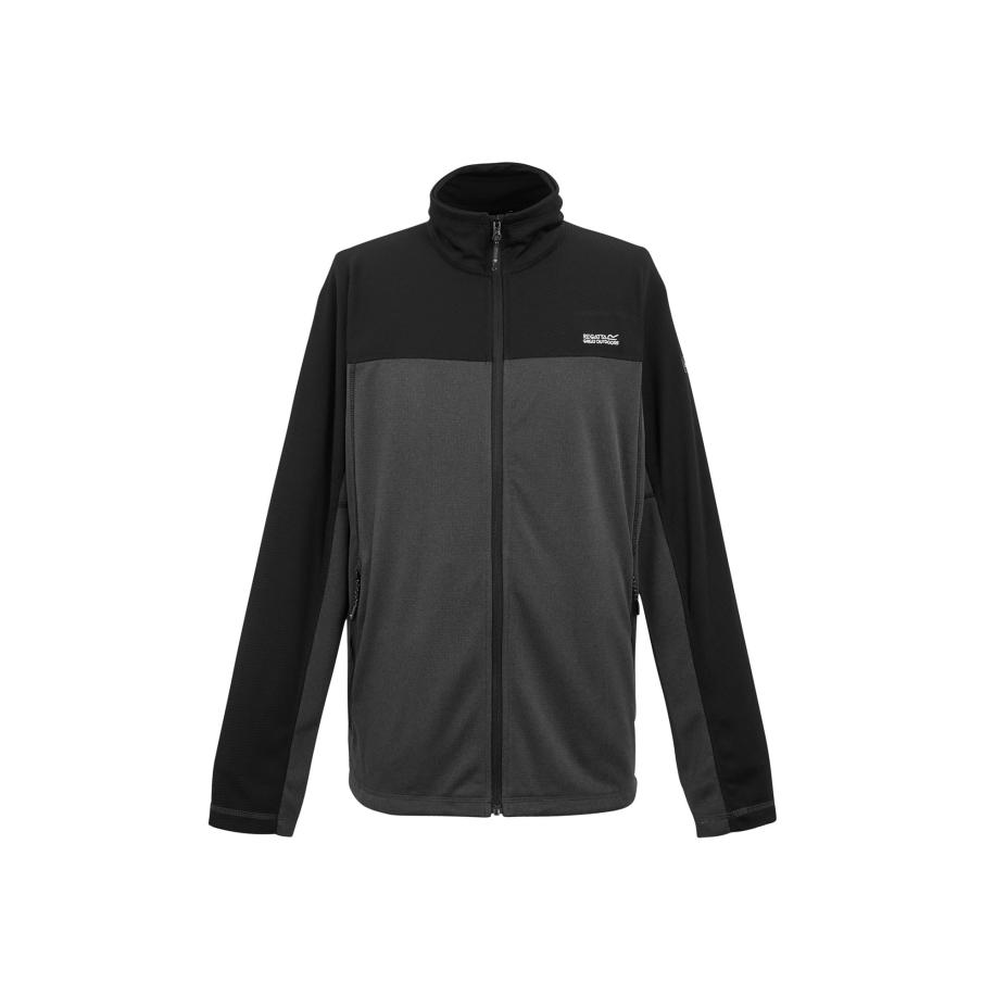 Regatta REGATTA Fleece jas Highton Full Zip V donkergrijs / zwart / wit -