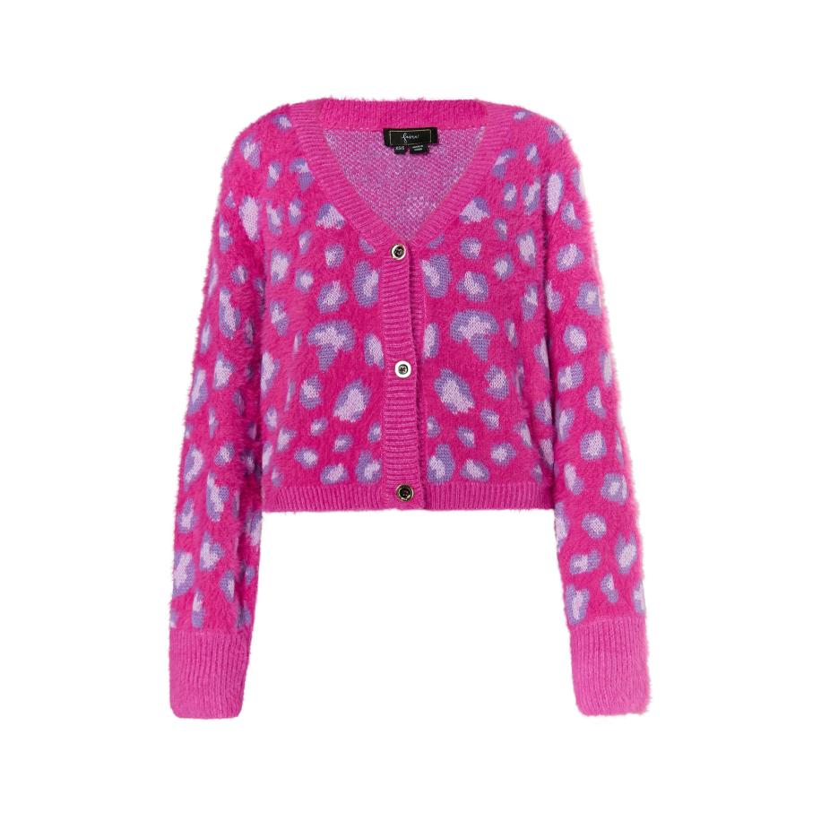 Faina faina Gebreid vest lila / pastellila / pink -