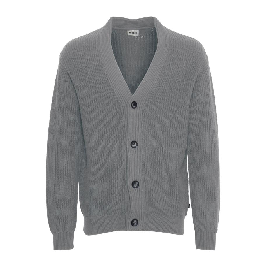 Solid !Solid Gebreid vest Gore grijs -