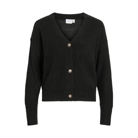 Vila VILA Gebreid vest VIAVELINE zwart