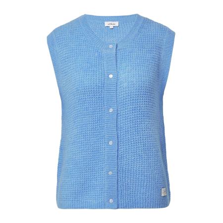 s.Oliver s.Oliver Gebreide bodywarmer azuur