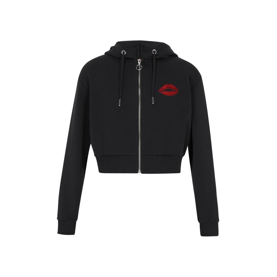 MYMO myMo ROCKS Sweatvest Comfy rood / zwart -