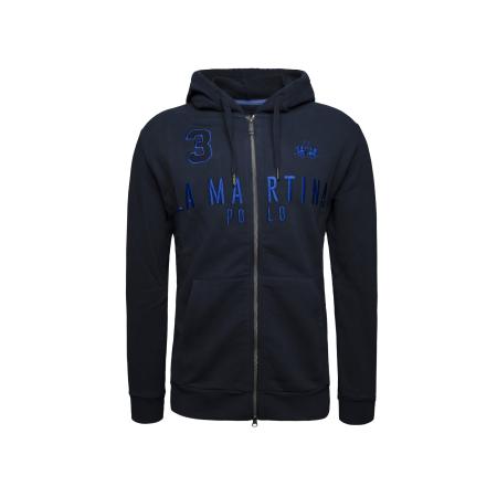 La Martina La Martina Sweatvest Maf305 blauw / nachtblauw
