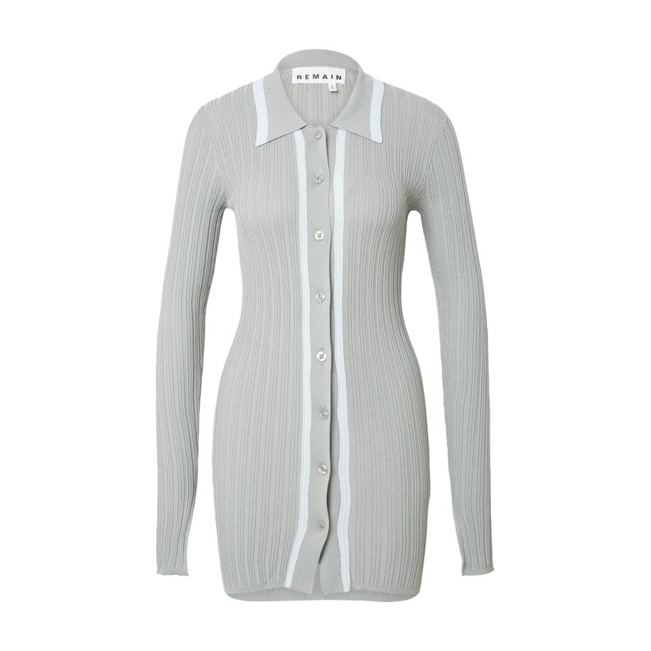 REMAIN REMAIN Gebreid vest pastelblauw / grijs -