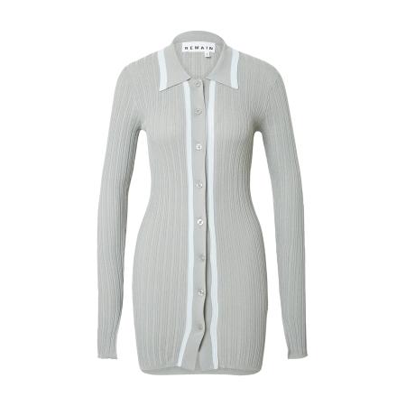 REMAIN REMAIN Gebreid vest pastelblauw / grijs