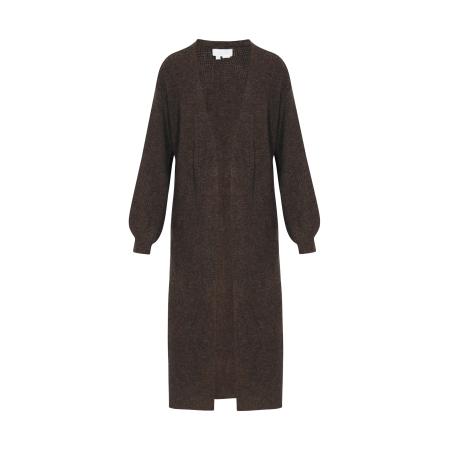 Usha usha WHITE LABEL Gebreide mantel Fashion Look donkerbruin