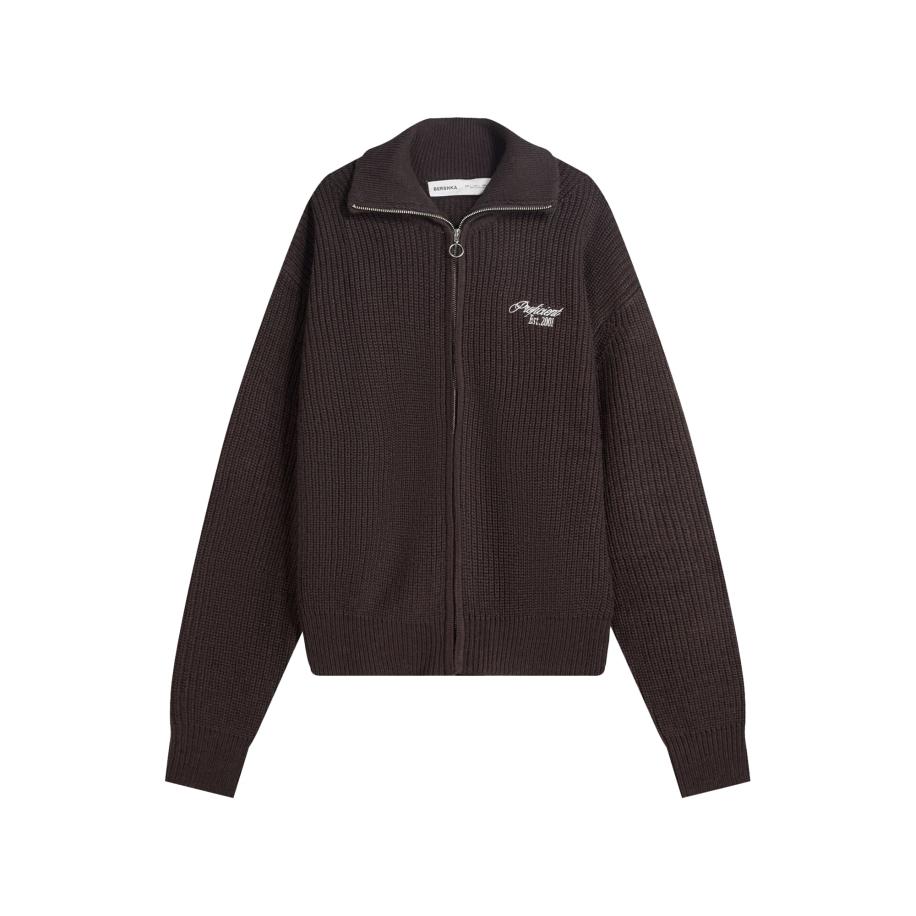 Bershka Bershka Gebreid vest bruin -