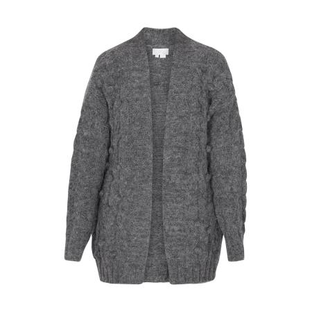 Usha usha WHITE LABEL Gebreid vest grijs gemêleerd