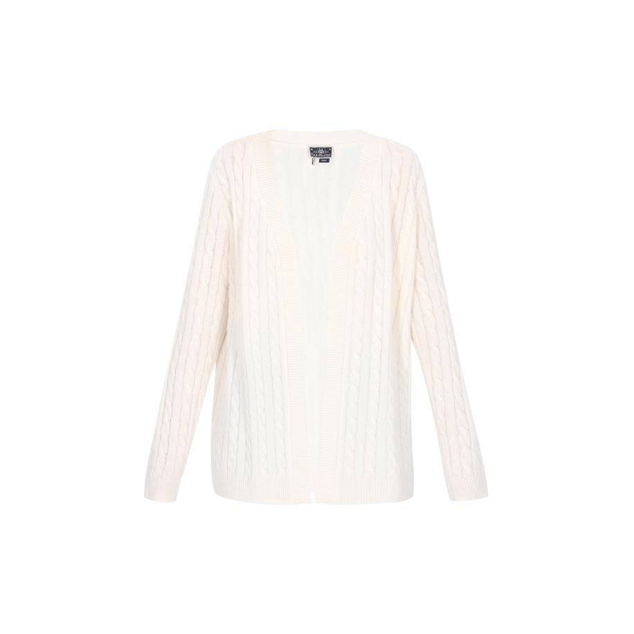 DreiMaster DreiMaster Maritim Gebreid vest offwhite -