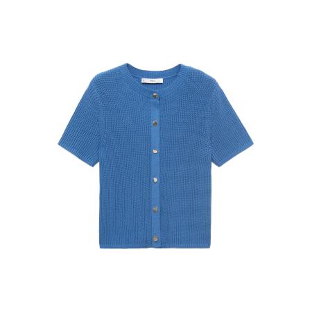 Mango MANGO Gebreid vest TOTI blauw