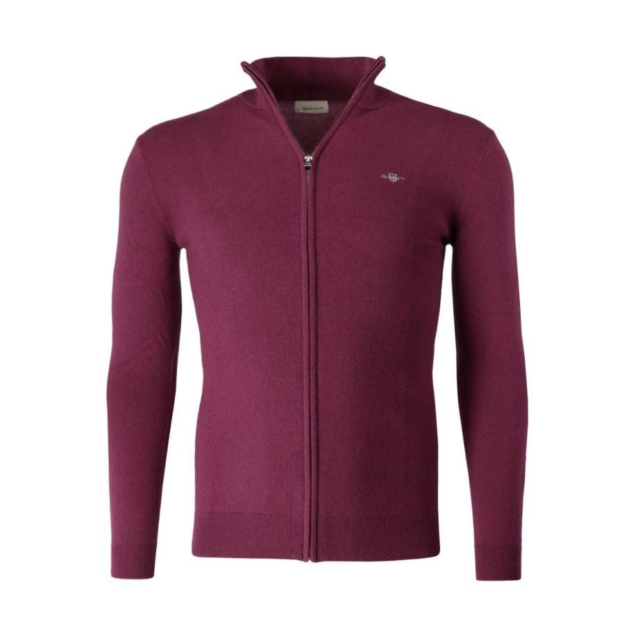 GANT Cardigan, Effen Rood