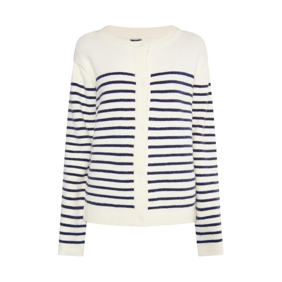 DreiMaster DreiMaster Maritim Gebreid vest marine / wolwit -