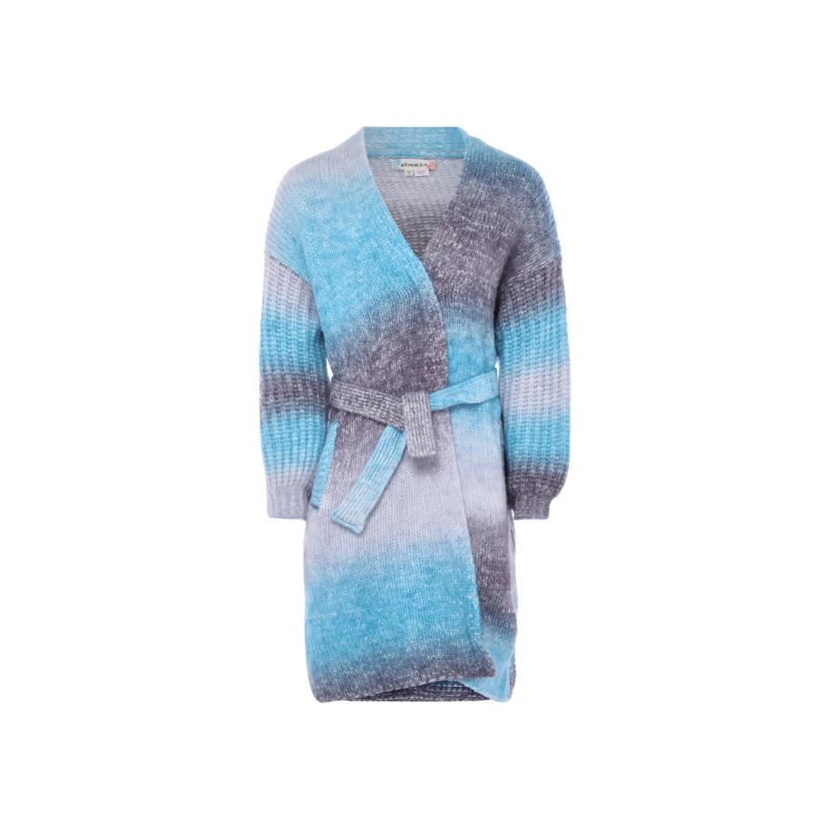 ebeeza ebeeza Gebreid vest blauw / grijs / lichtgrijs -