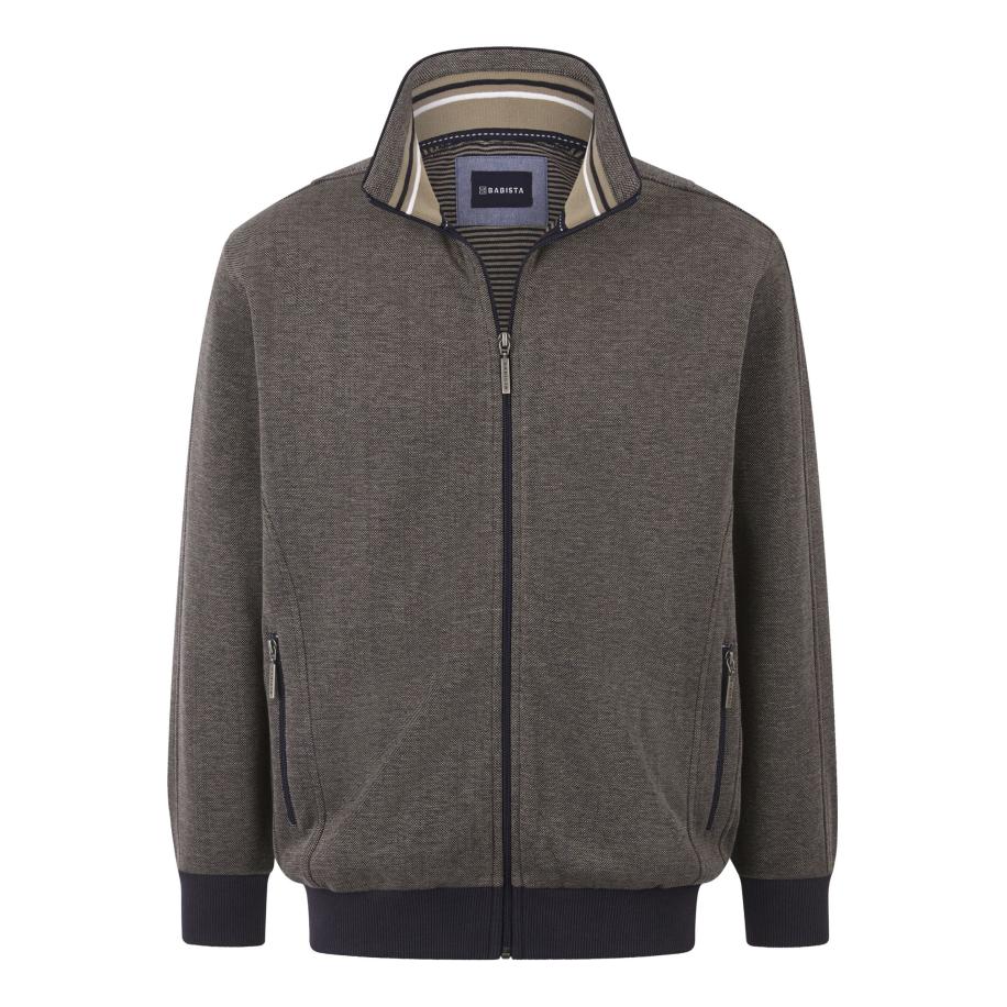 BABISTA Sweatjacket donkerblauw, Effen Blauw