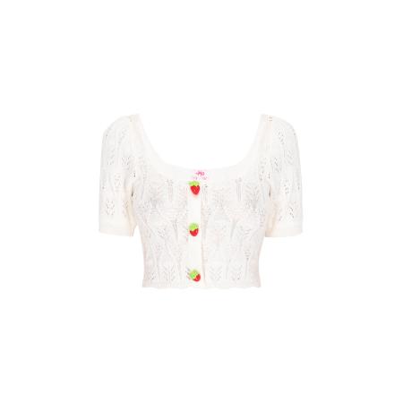 MYMO MYMO Gebreid vest offwhite