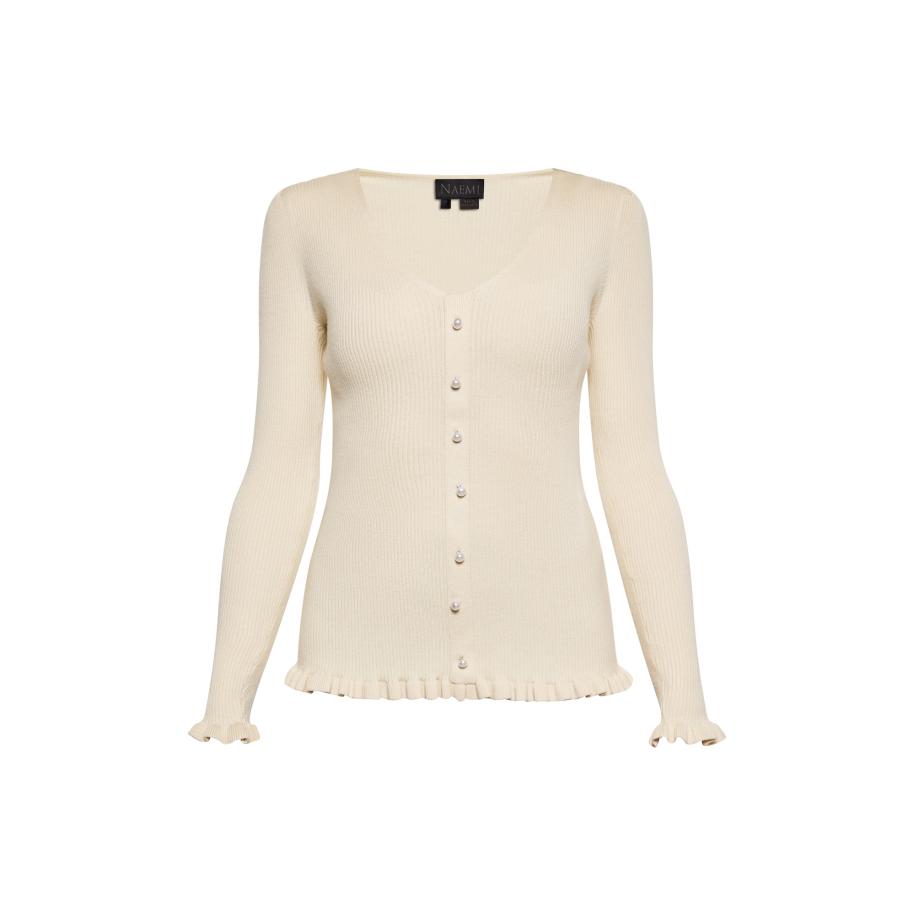 NAEMI NAEMI Gebreid vest lichtbeige -