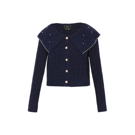 Faina faina Gebreid vest navy