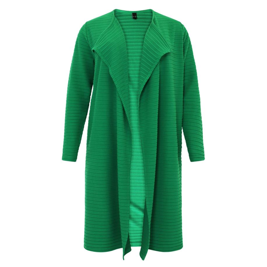 Yoek YOEK Gebreid vest grasgroen -