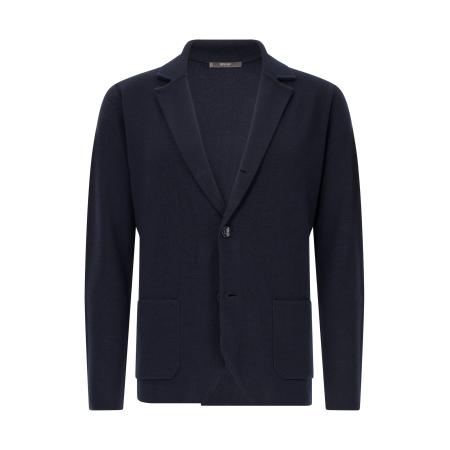 Boggi Milano Boggi Milano Gebreid vest Digital Only navy