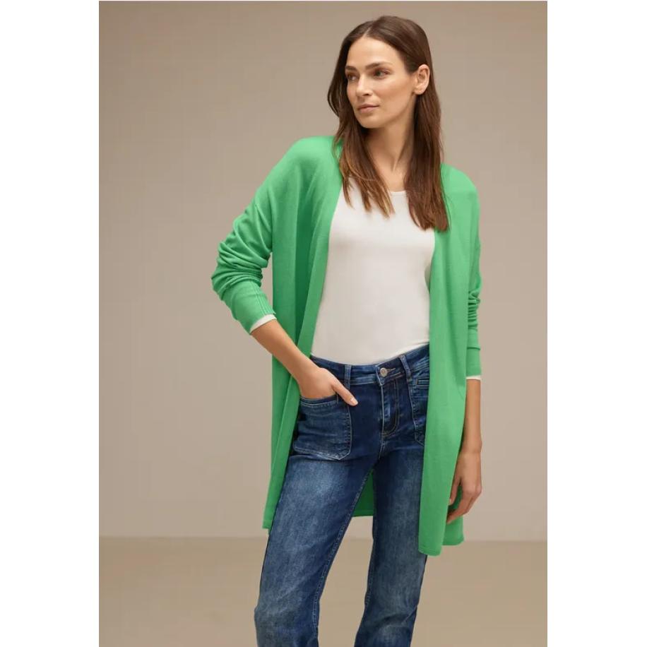 Street One Lange cardigan Groen