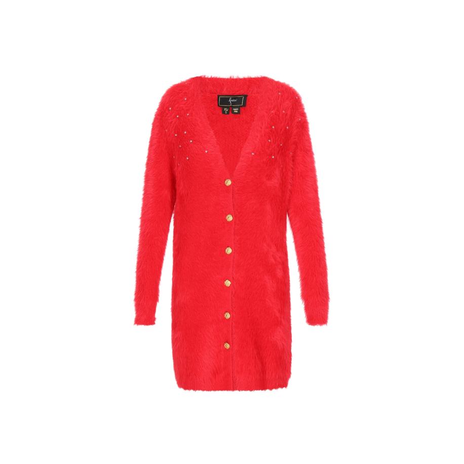 Faina faina Gebreid vest rood -