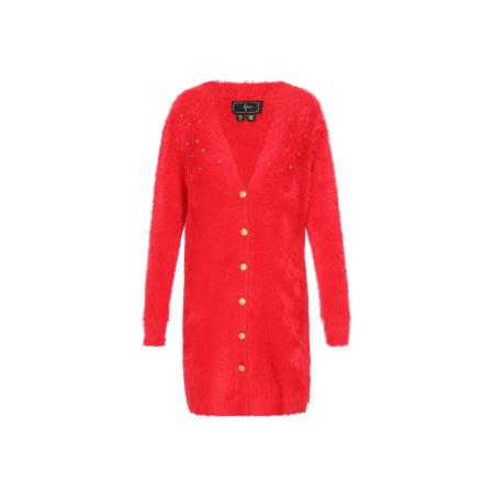 Faina faina Gebreid vest rood