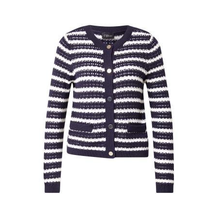 s.Oliver BLACK LABEL s.Oliver BLACK LABEL Gebreid vest donkerblauw / wit