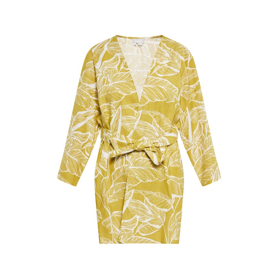 Usha Usha Kimono geel / wit -