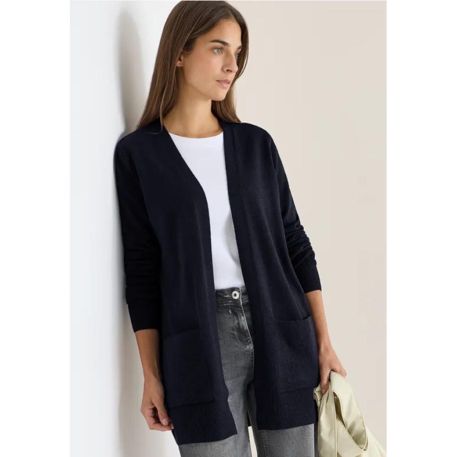 CECIL Open Cosy vest Blauw