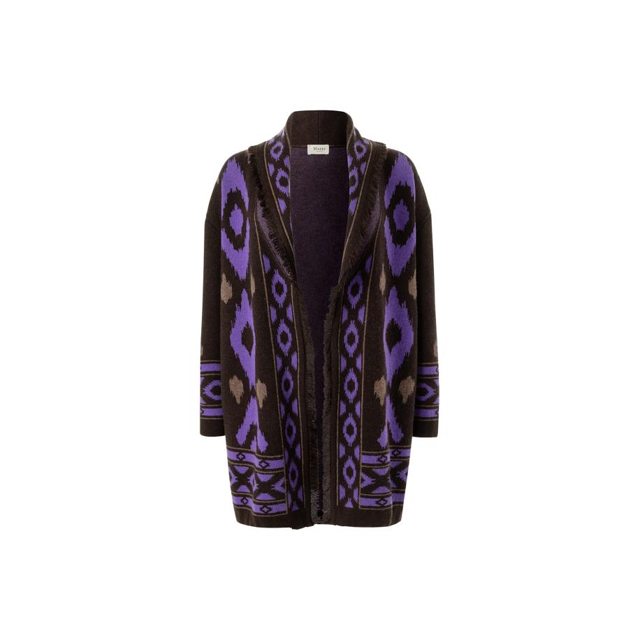 MAERZ MAERZ Muenchen Gebreid vest lichtbruin / donkerbruin / lila -