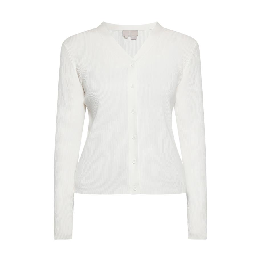 RISA RISA Gebreid vest wolwit -