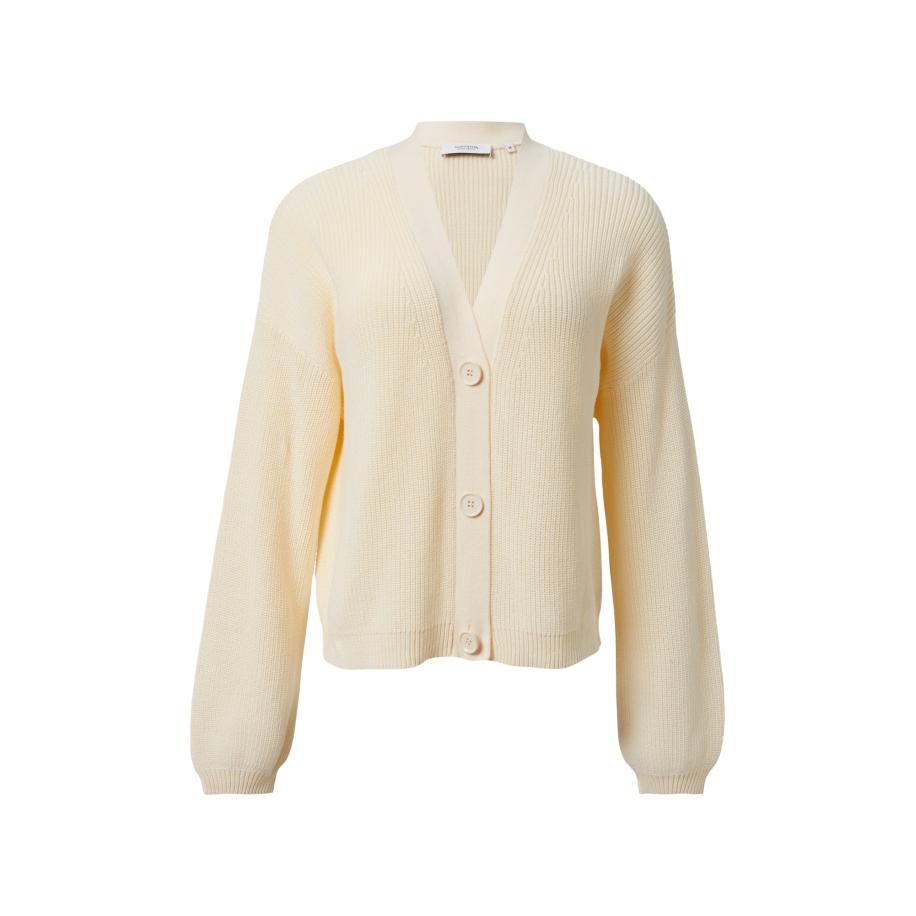 comma casual identity comma casual identity Gebreid vest crème -